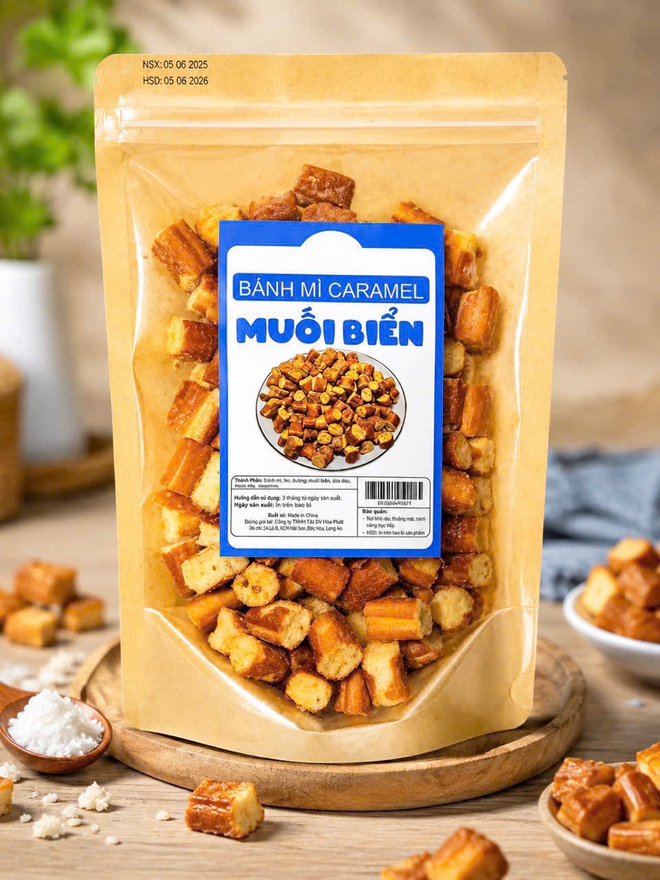 Bánh mỳ caramen muối biển